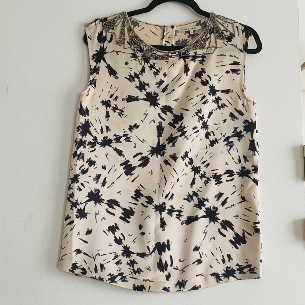 * 2 for $45* Madewell Silk Top w/ embellishment